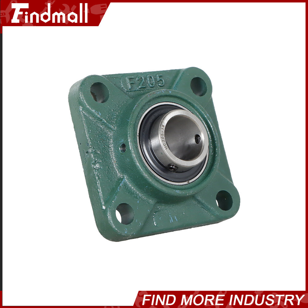 4 PCS UCF205-16 Solid Base Pillow Block Flange Bearing 1″ Bore 4 Bolt