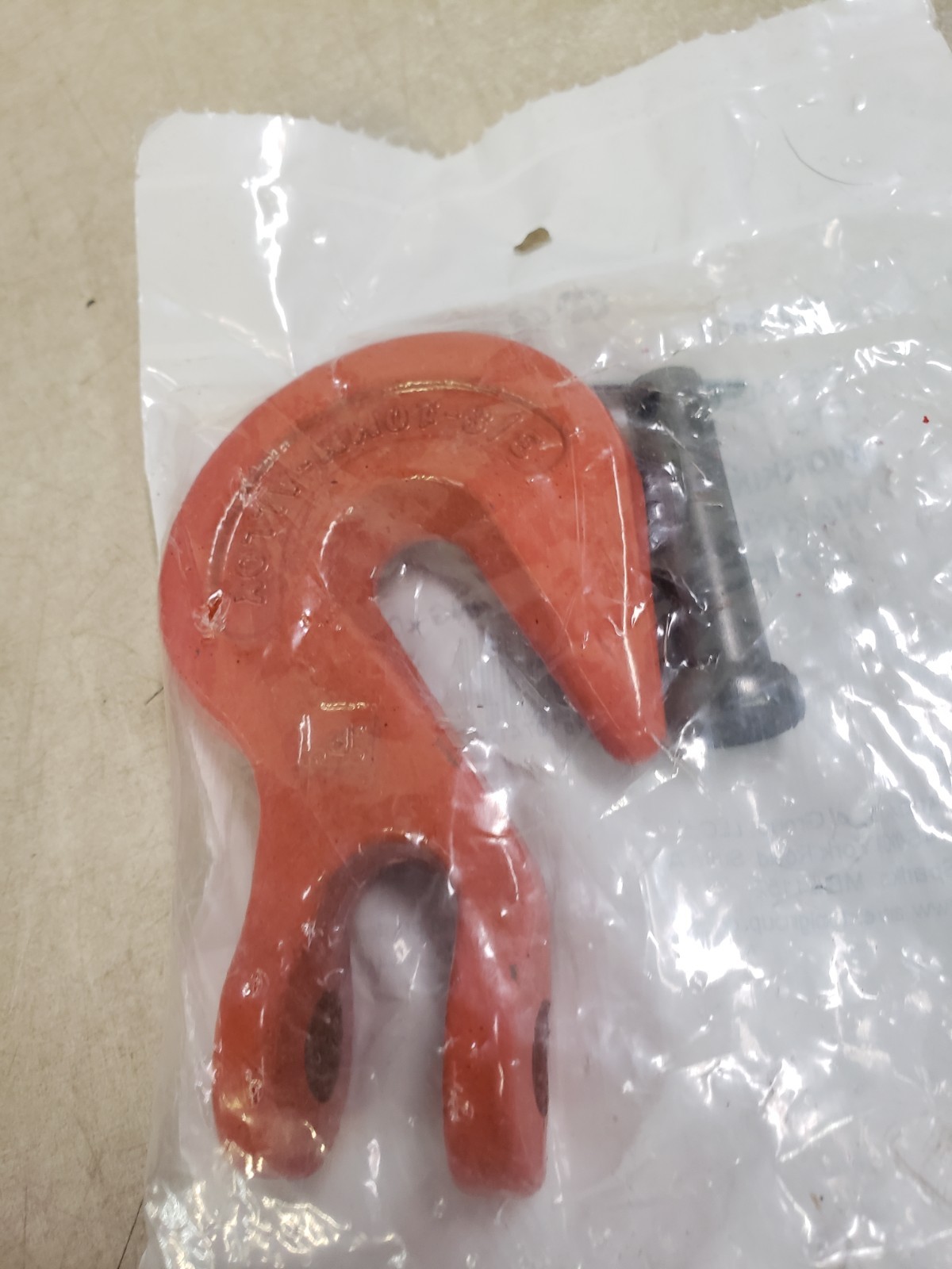 Campbell 450-3515 3/8″ Alloy Clevis Grab Orange Hook PTD Load Limit 7300 lb