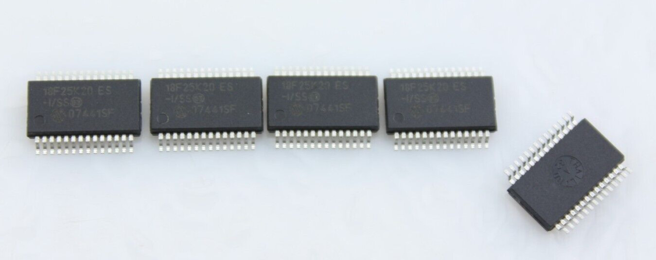 New Qty 5 Microchip PIC18F25K20-I/SS 8 Bit PIC Microcontroller 64MHz 32kb