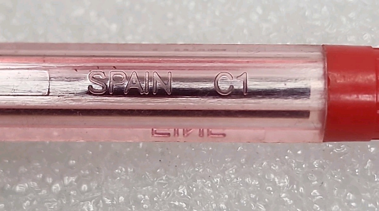Lot of 18-Faber-Castell Sierra Fine Point ,Red Ink Made In Spain, Vintage 1990s