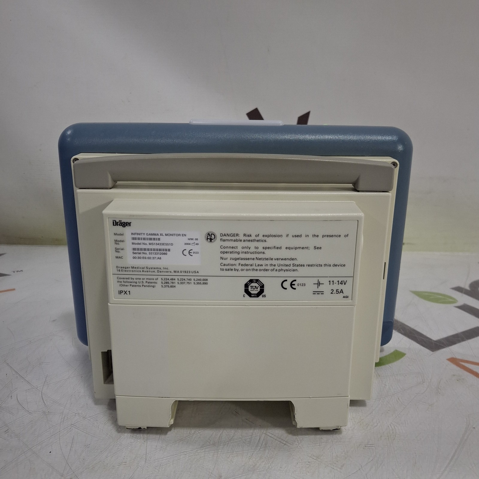 Draeger Medical Infinity Gamma XL Patient Monitor