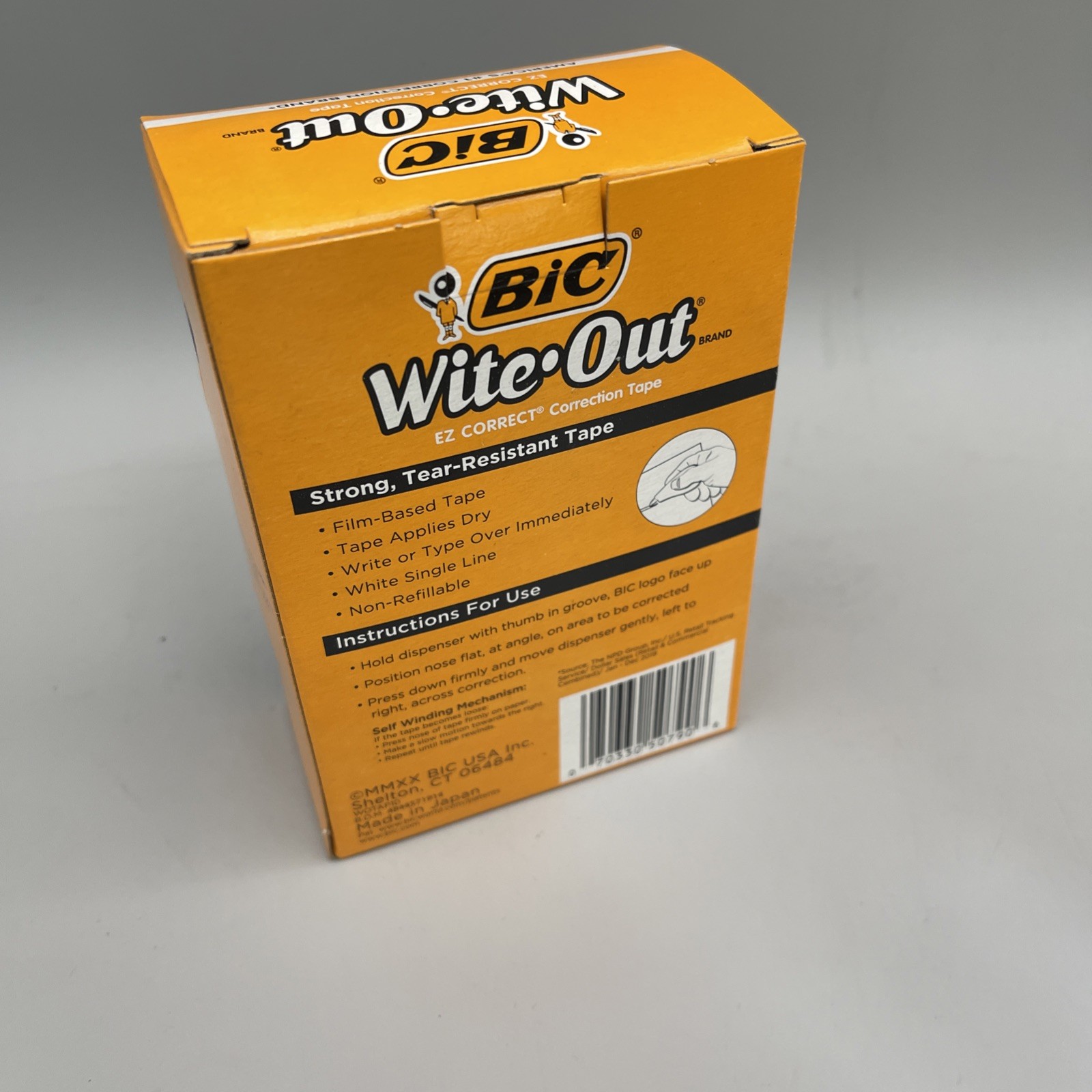 Bic Wite-out Correct Correction Tape 10-count Brand New