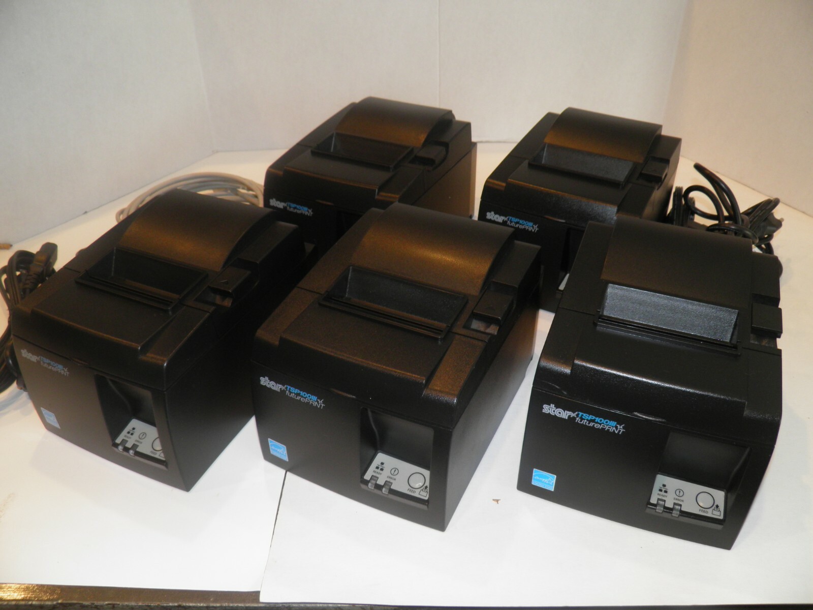Star TSP100 Thermal POS Receipt Printer TSP143IIILAN w power cord ETHERNET
