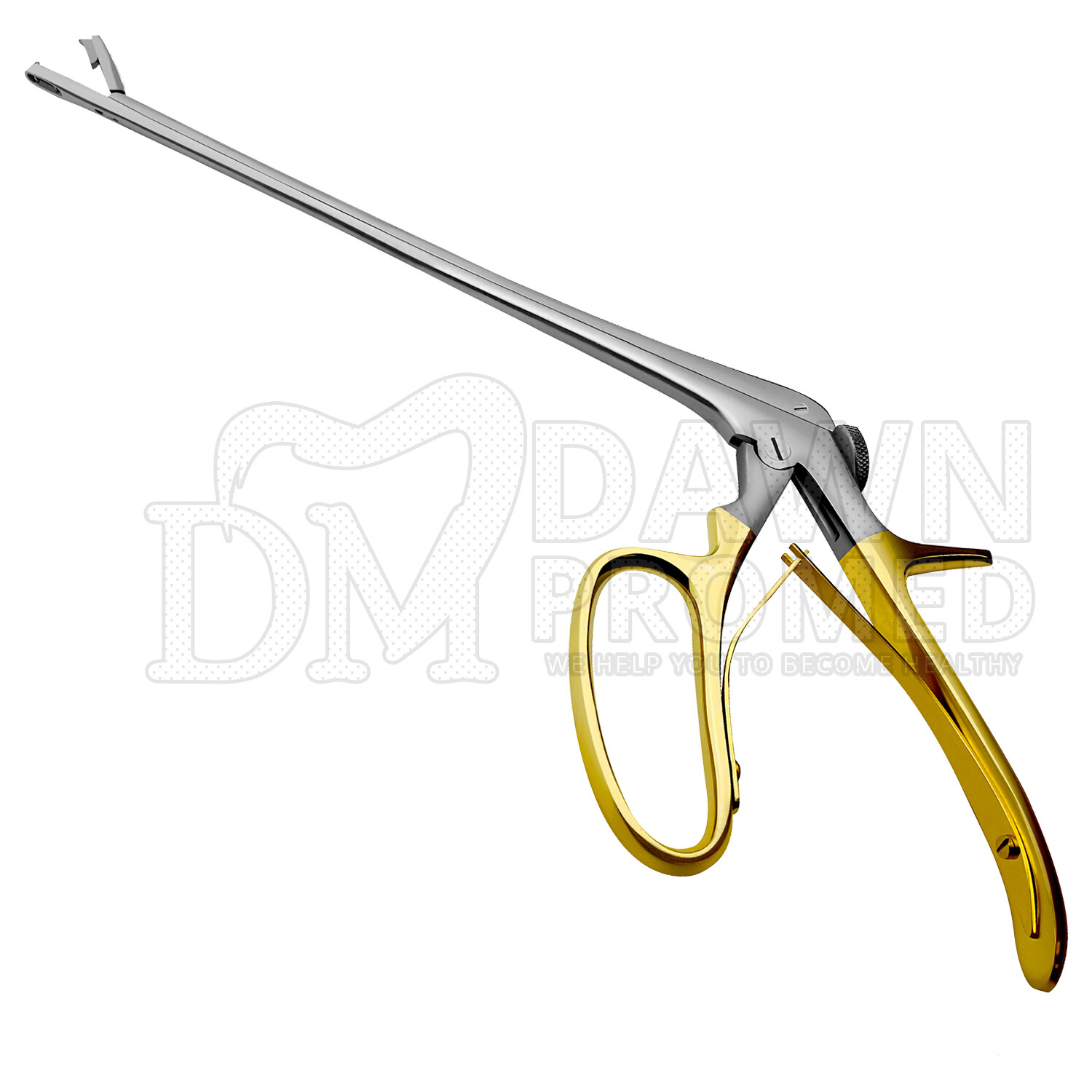 Tischler Morgan Biopsy Forceps 3mmx7mm Bite with Gold Handle OB-GYN German Grade