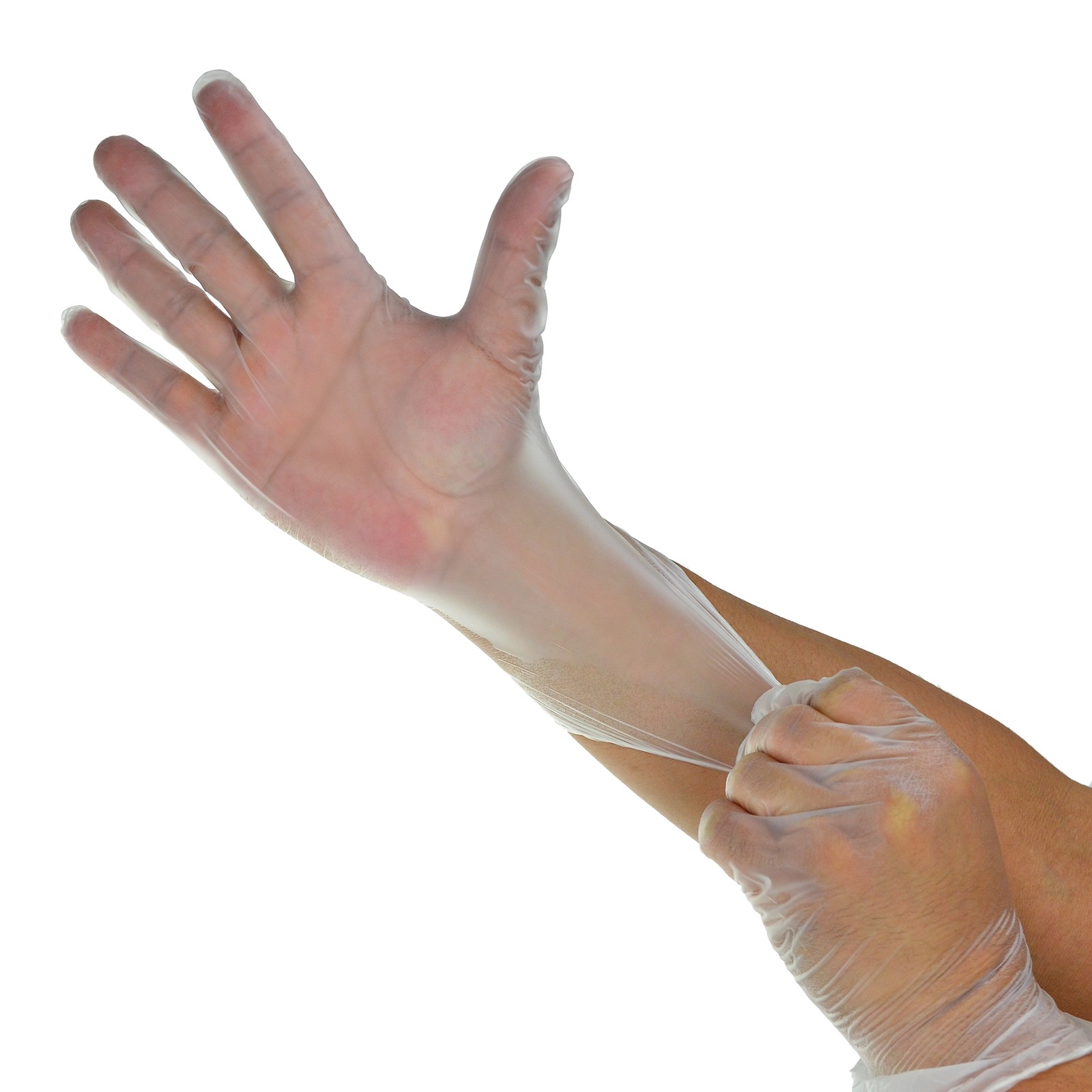 Dealmed Vinyl Exam Gloves, Disposable, Latex-Free Clear (Small, Box of 100)