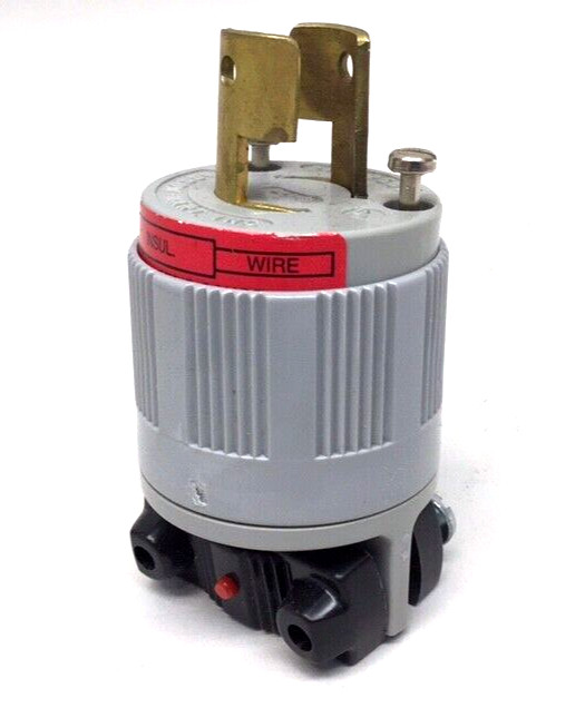 Arrow Hart 7102N Locking Plug L2-20P .250 Cord Dia 20A 250V 2P 2W