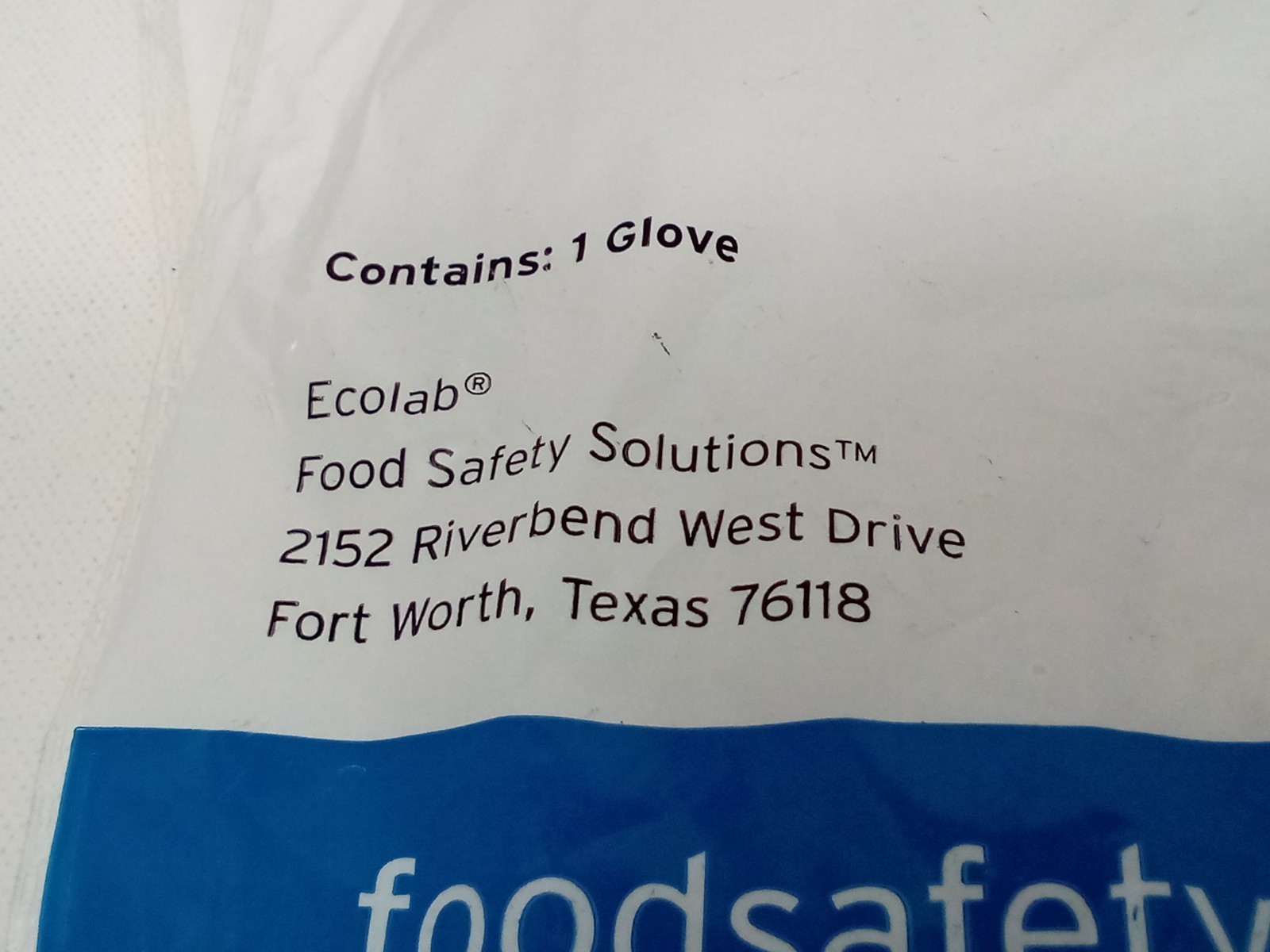 Ecolab Antimicrobial Cut-Resistant Glove XL, L, M, S 90061602 Qty. 7