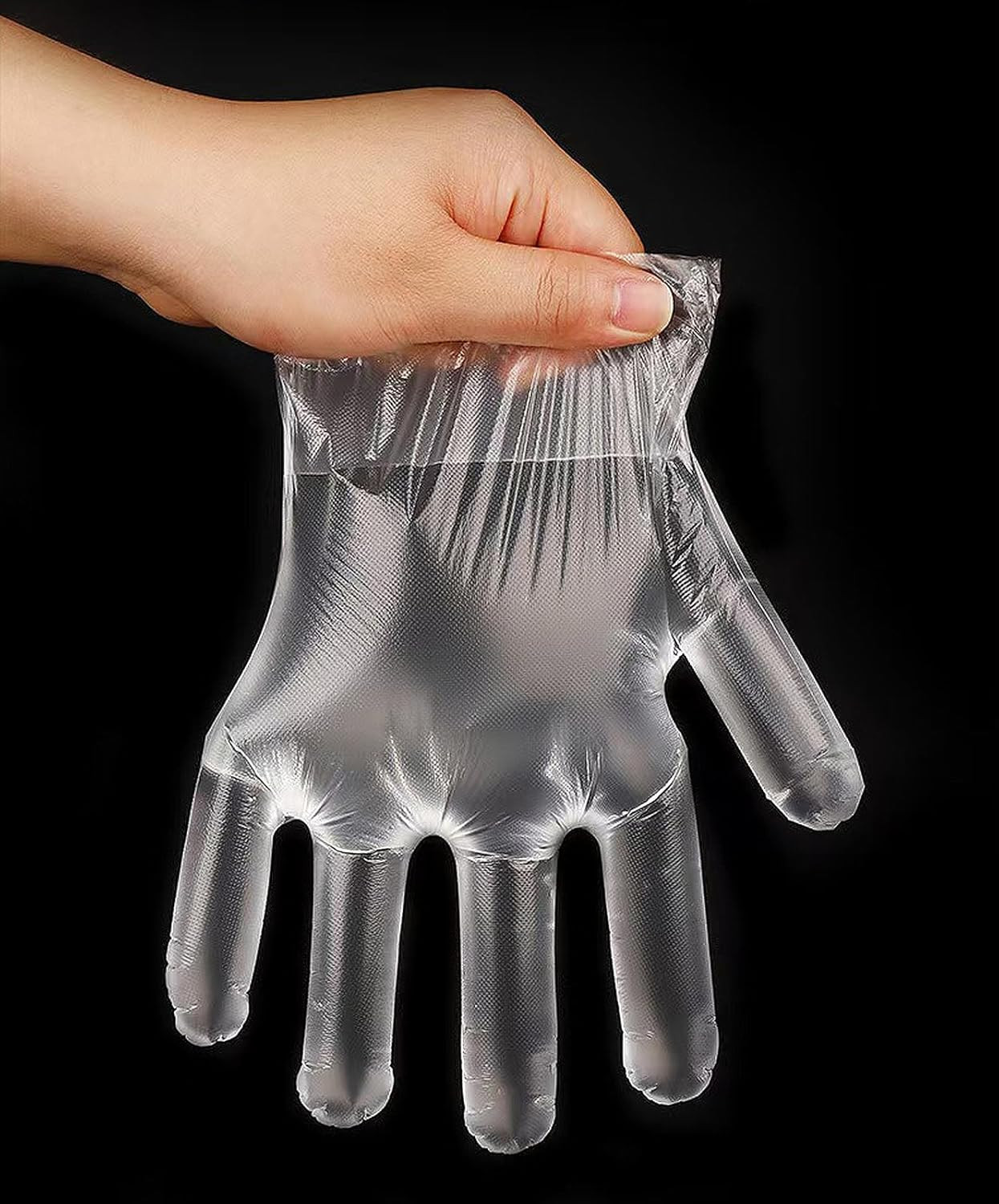 400 Count Disposable Poly Plastic Gloves for Cooking, Food Prep and Food Service