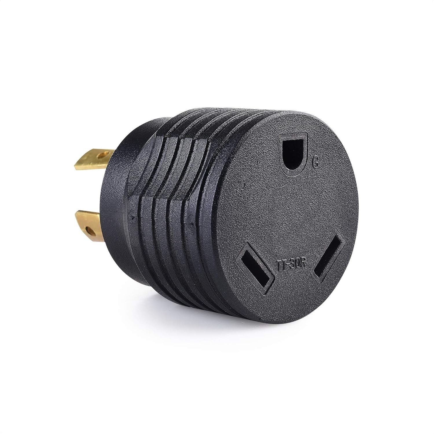 Cable Matters 2 Pack 4 Prong Twist Lock to 30 Amp RV Adapter NEMA L14-30P TT-30R