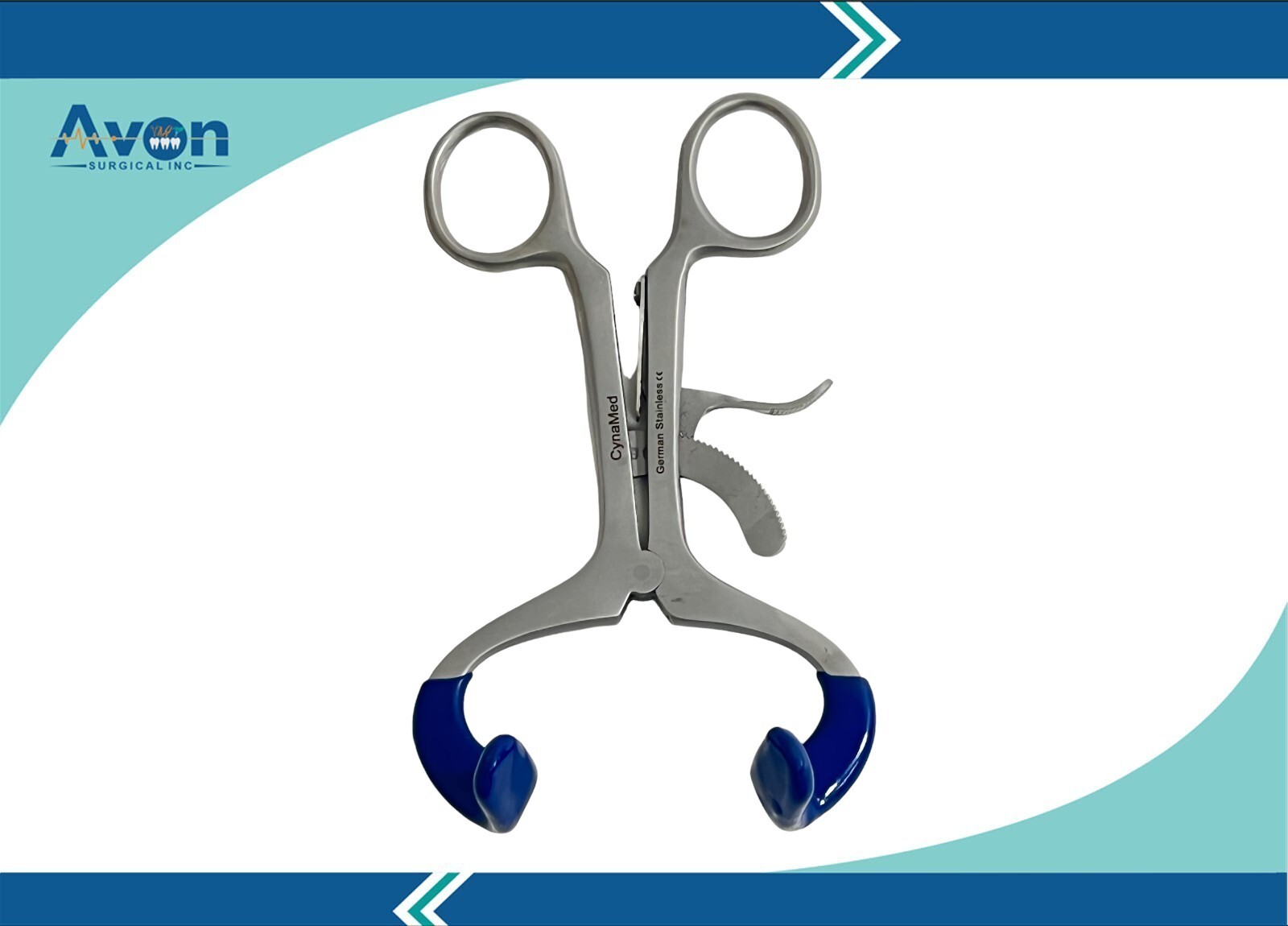 Adult Size Molt Mouth Gag 5.5″ (13.97cm) with Silicone Tips & Lock Ratchet (1 EA