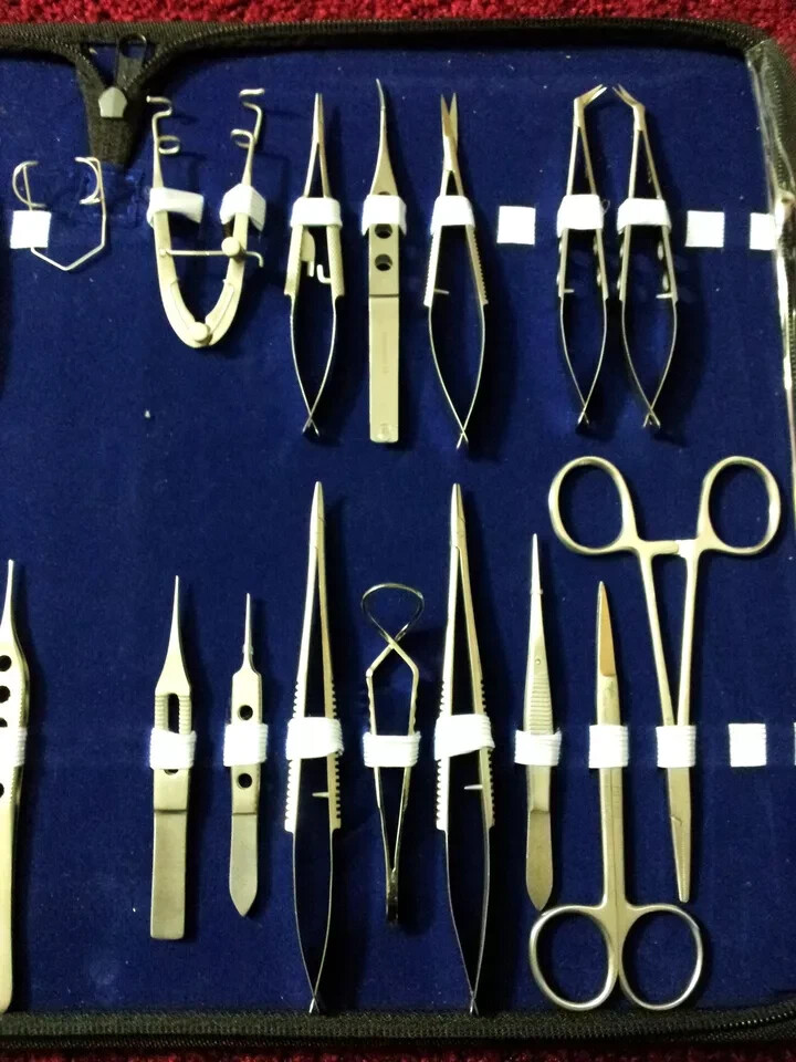32 PC O.R GRADE BASIC OPHTHALMIC EYE MICRO SURGERY SURGICAL INSTRUMENTS SET KIT
