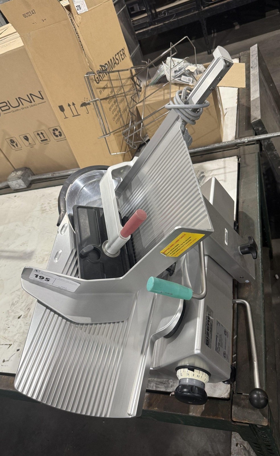 2018 BIZERBA GSP H HEAVY DUTY MANUAL GRAVITY FEED DELI CHEESE MEAT SLICER