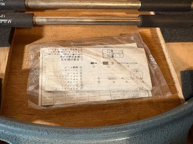 Mitutoyo No. 104-152 12-16″ Outside Micrometer 0.0001 JAPAN