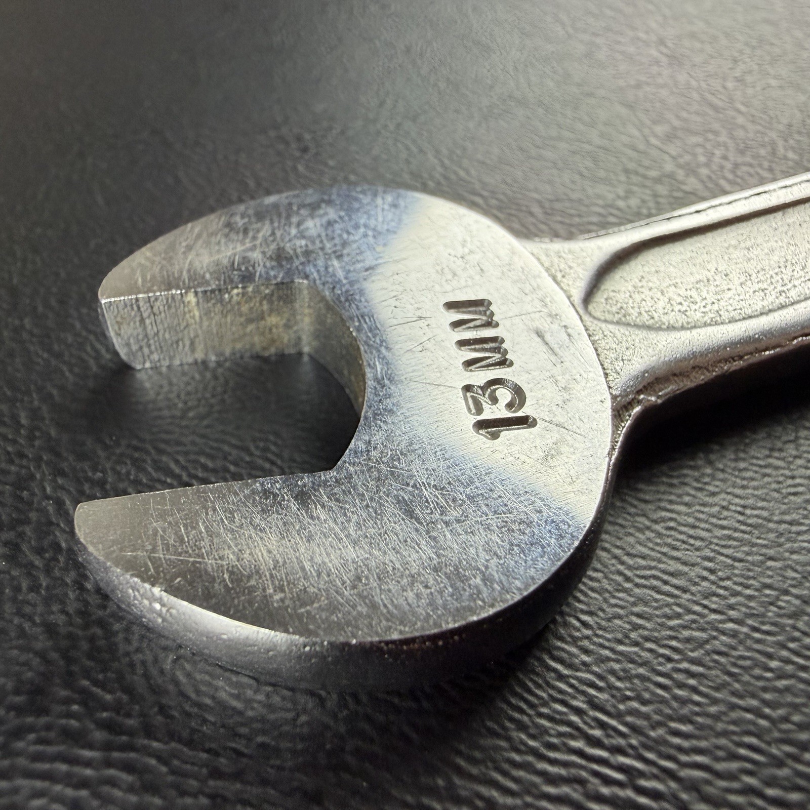 Wizard H2850 12mm x 13mm Open End Wrench Forged USA Vintage Mechanic Tool