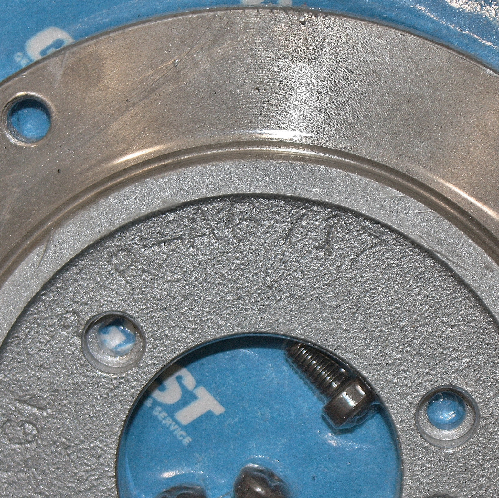 Gast Flange Mounting Bracket AG983, AG717, Cast Iron, NEMA 56C, for 4AM-NRV-92