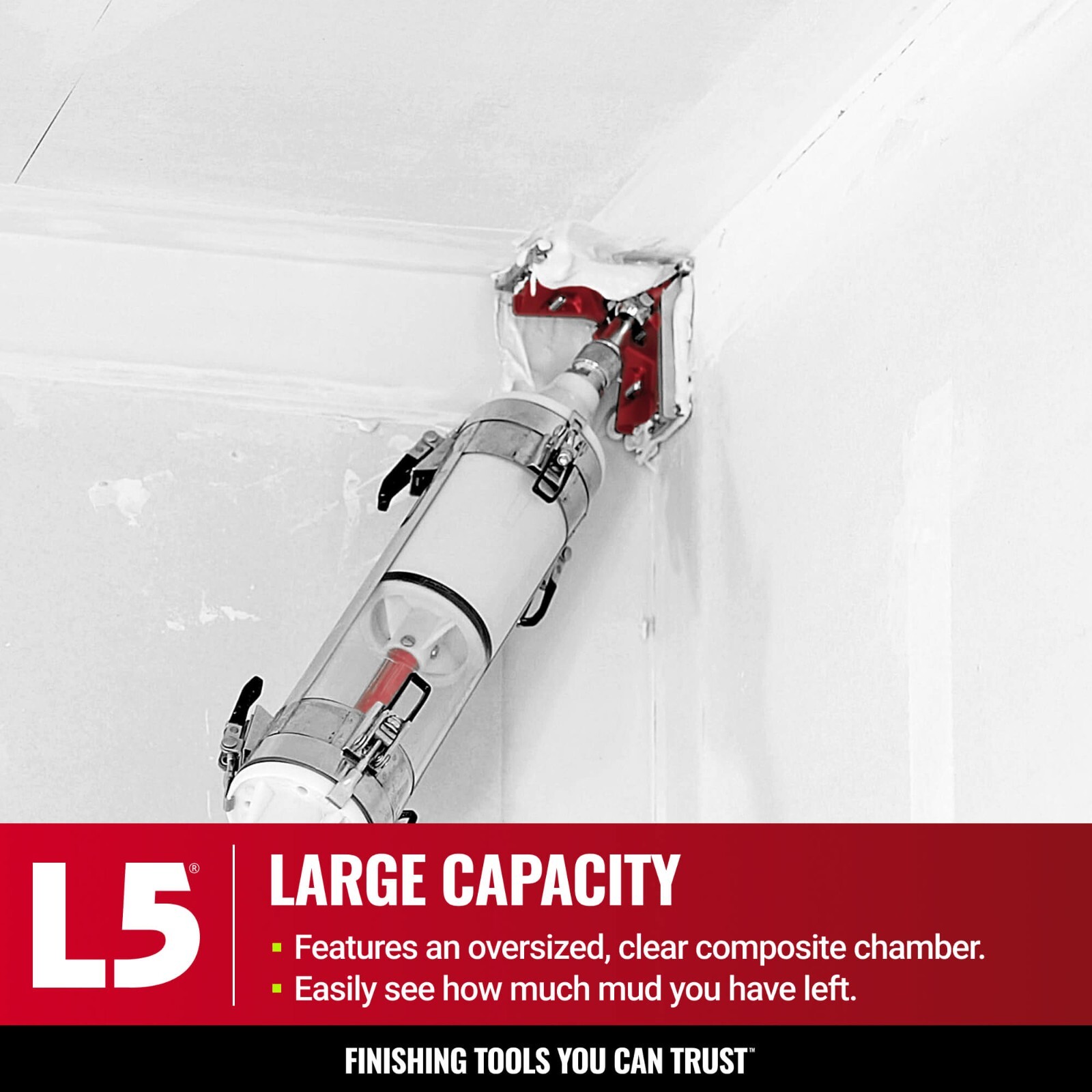 LEVEL5 Drywall Tools – MiniShot Gas-Assisted Compound Tube | 4-772