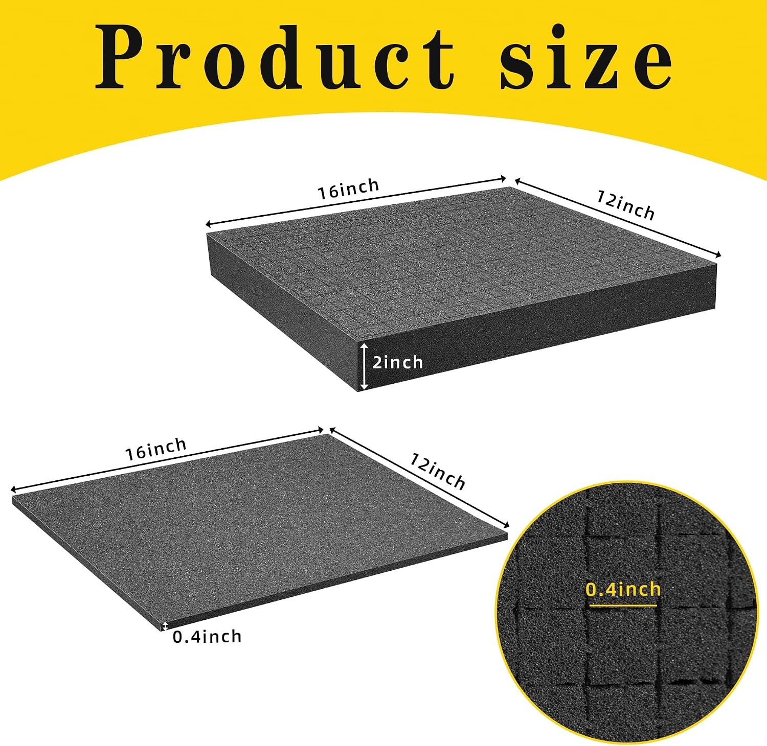 4 PCS Pick Apart Foam Insert- 2 Size Pick and Pluck Foam- Pluck Pre Cube Sheet