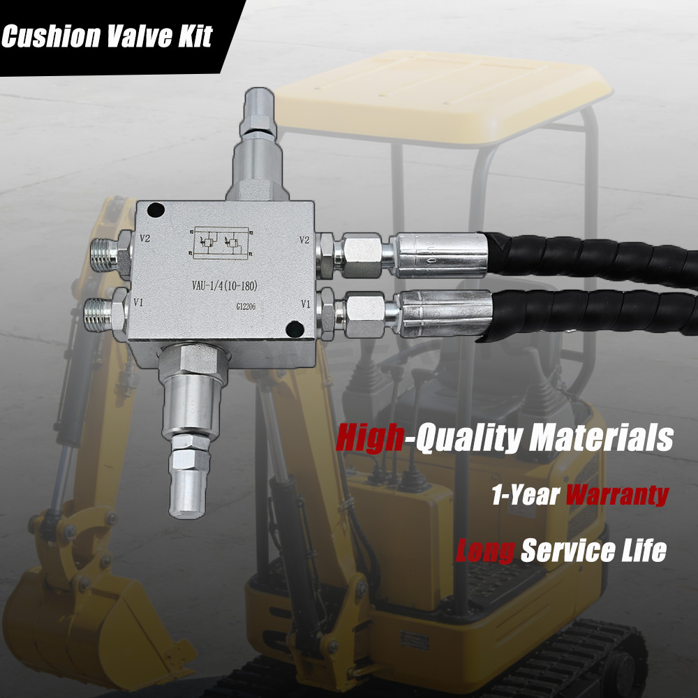 Mini Excavator Cushion Valve Kit Complete for Swivel Motor Assembled