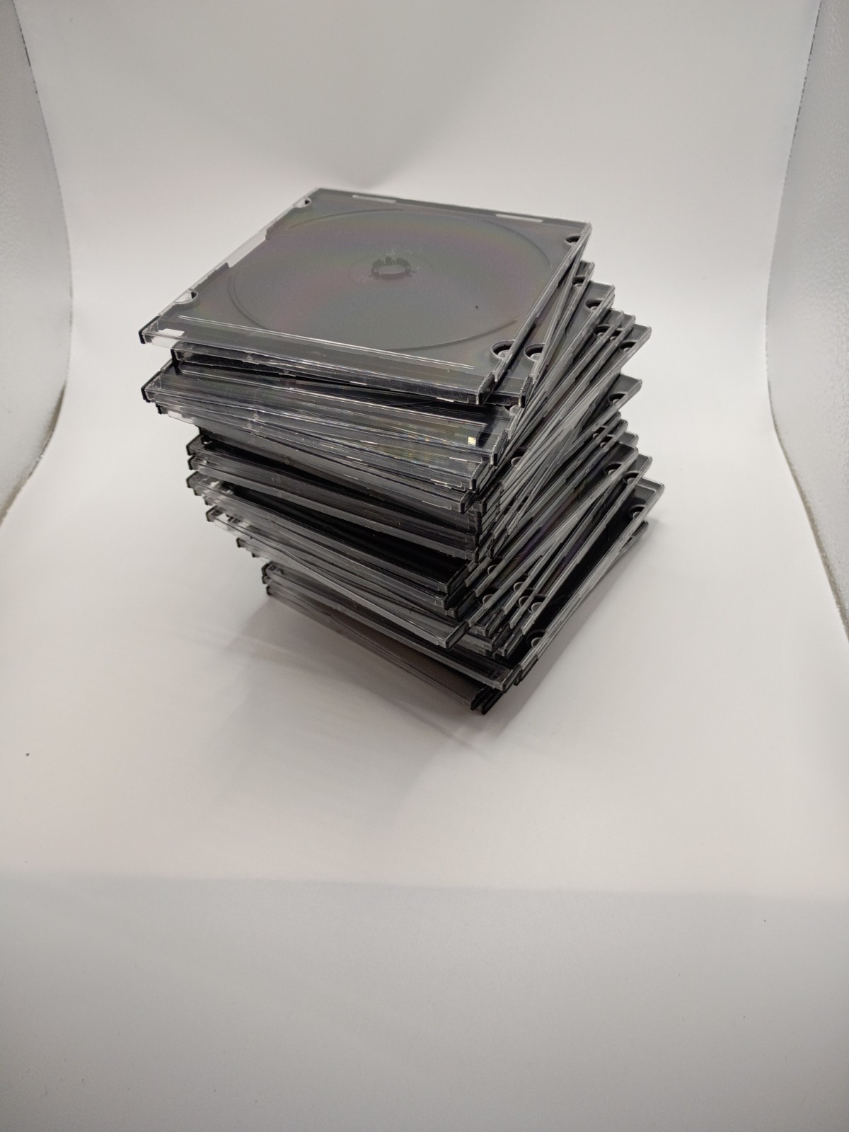 Legacy Slim CD/DVD 30 pack Clear/Black Jewel Cases Qty 30