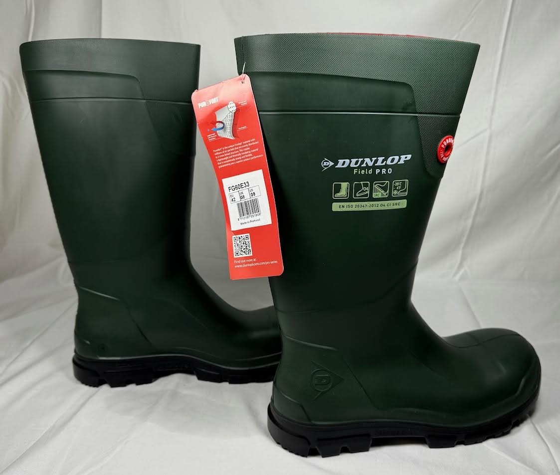 DUNLOP Protective Footwear FieldPRO Green/Black FG60E33 Size 9 – NWT