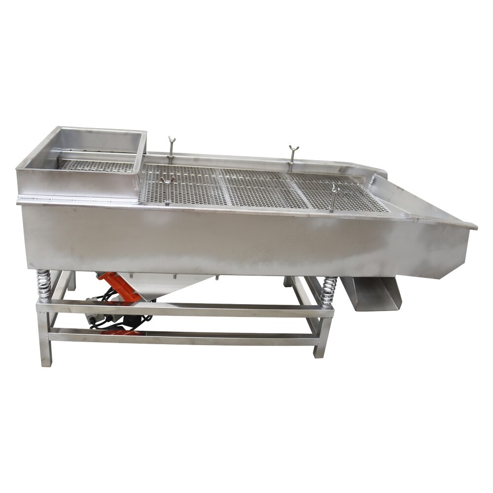 Double Layer 10mm&5mm Stainless Steel Linear Vibrating Screen Two Motor 110V