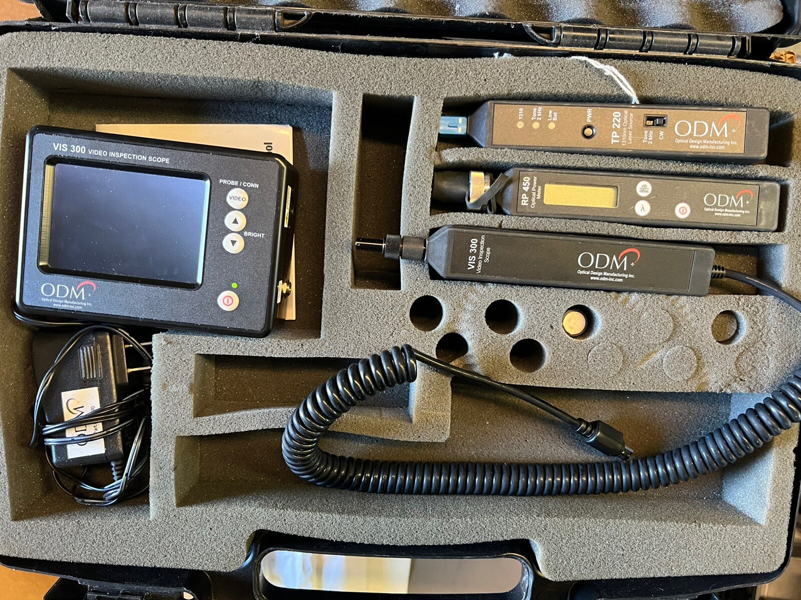 ODM VIS300 Fiber Optic Test Inspection Kit W/ TP220,RP450,VIS300