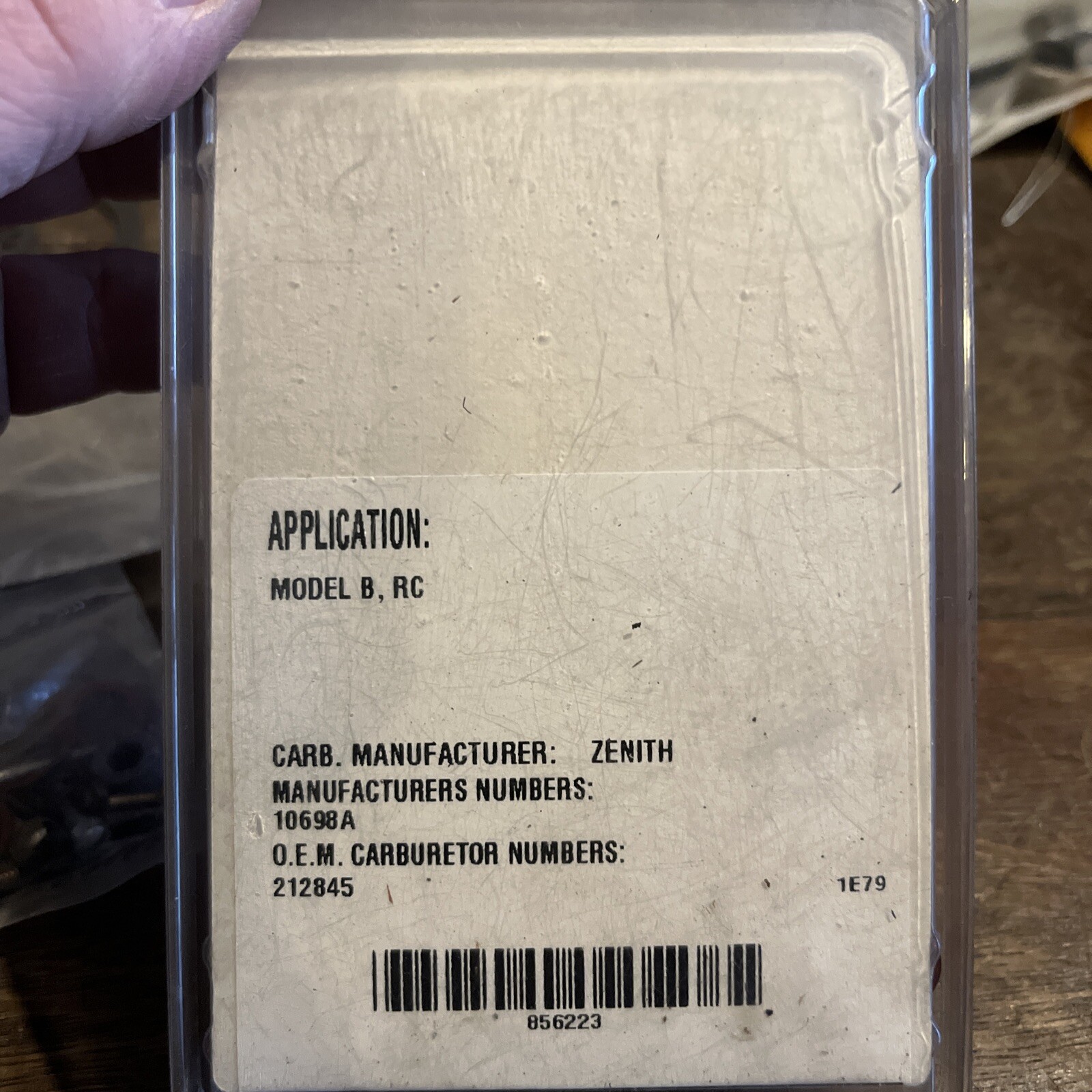 NOS Tisco Carb Repair Kit C525V for Allis Chalmers