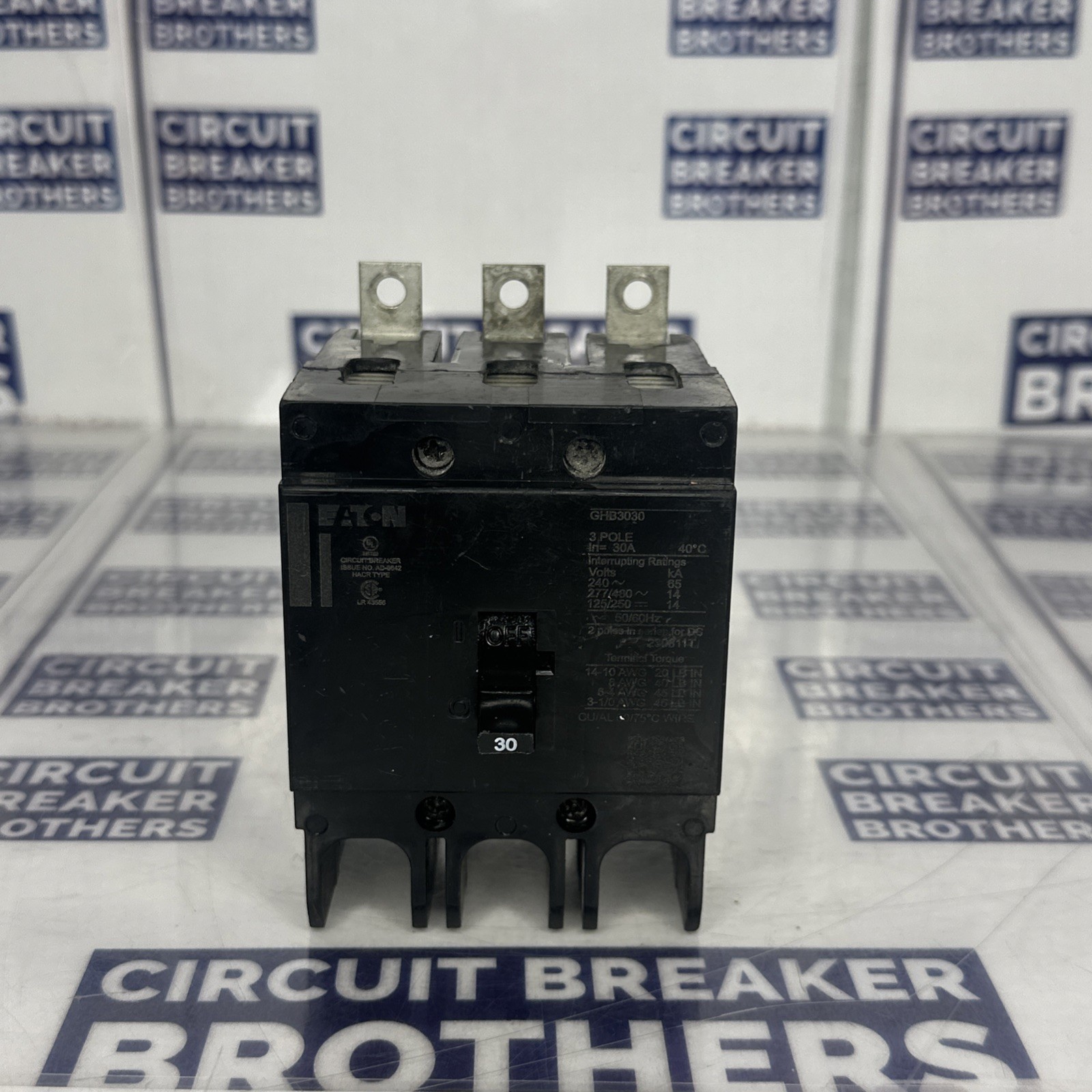 Eaton GHB3030 30 Amp 480/277V 3 Pole Breaker-Warranty (Ship Same Day)