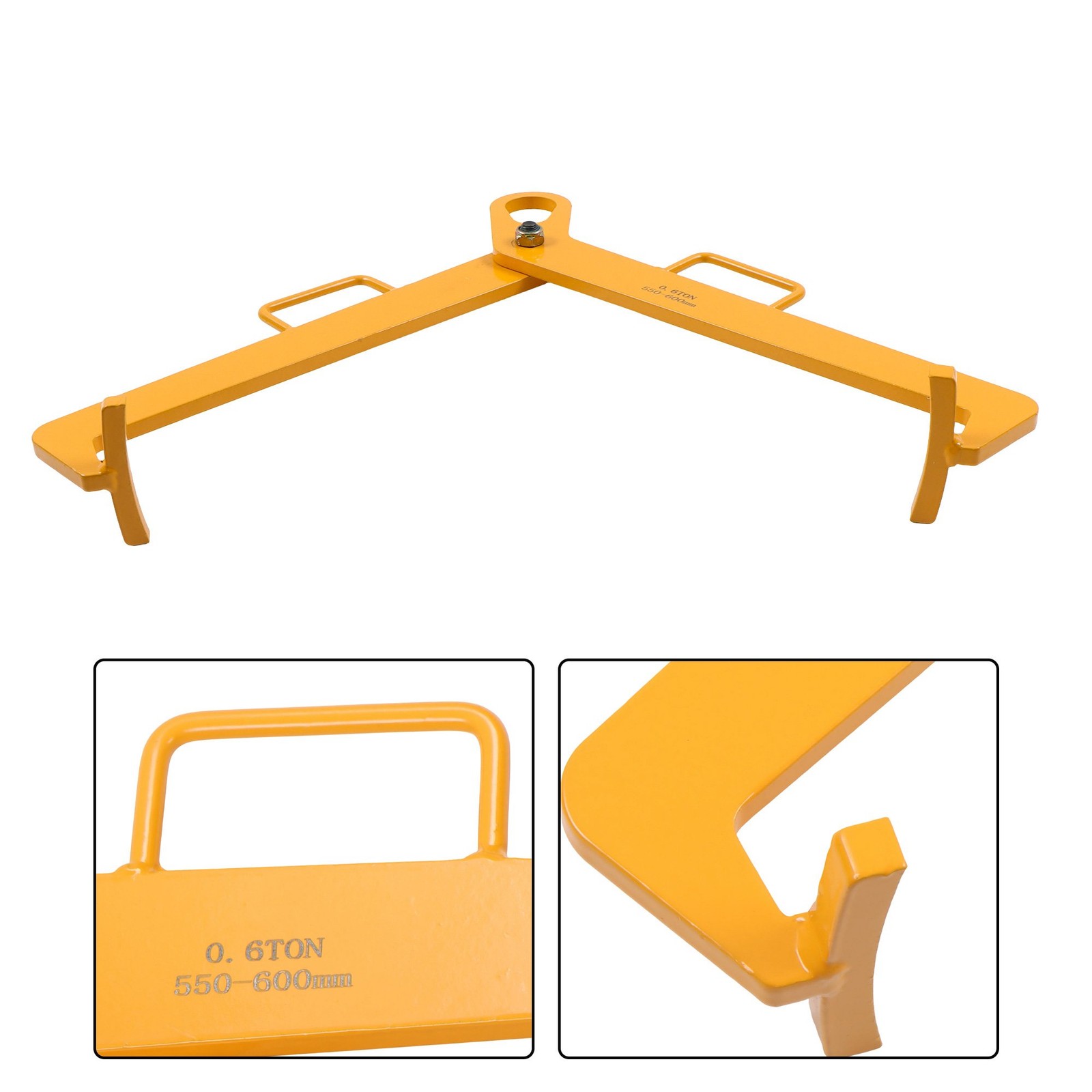 Vertical Drum Clamp 55 gallons 0.6t 550-600mm diameter Steel Yellow