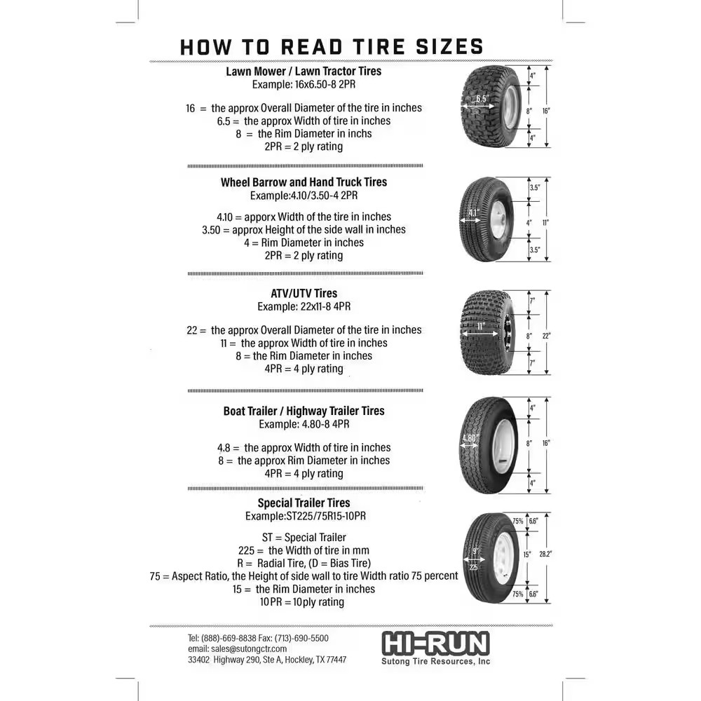 Stud 30 PSI 4.8 In. X 4-8 In. 4-Ply Tire