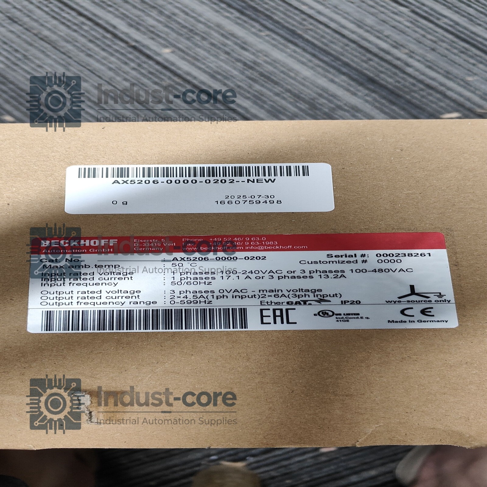 1pcs New Beckhoff AX5206-0000-0202