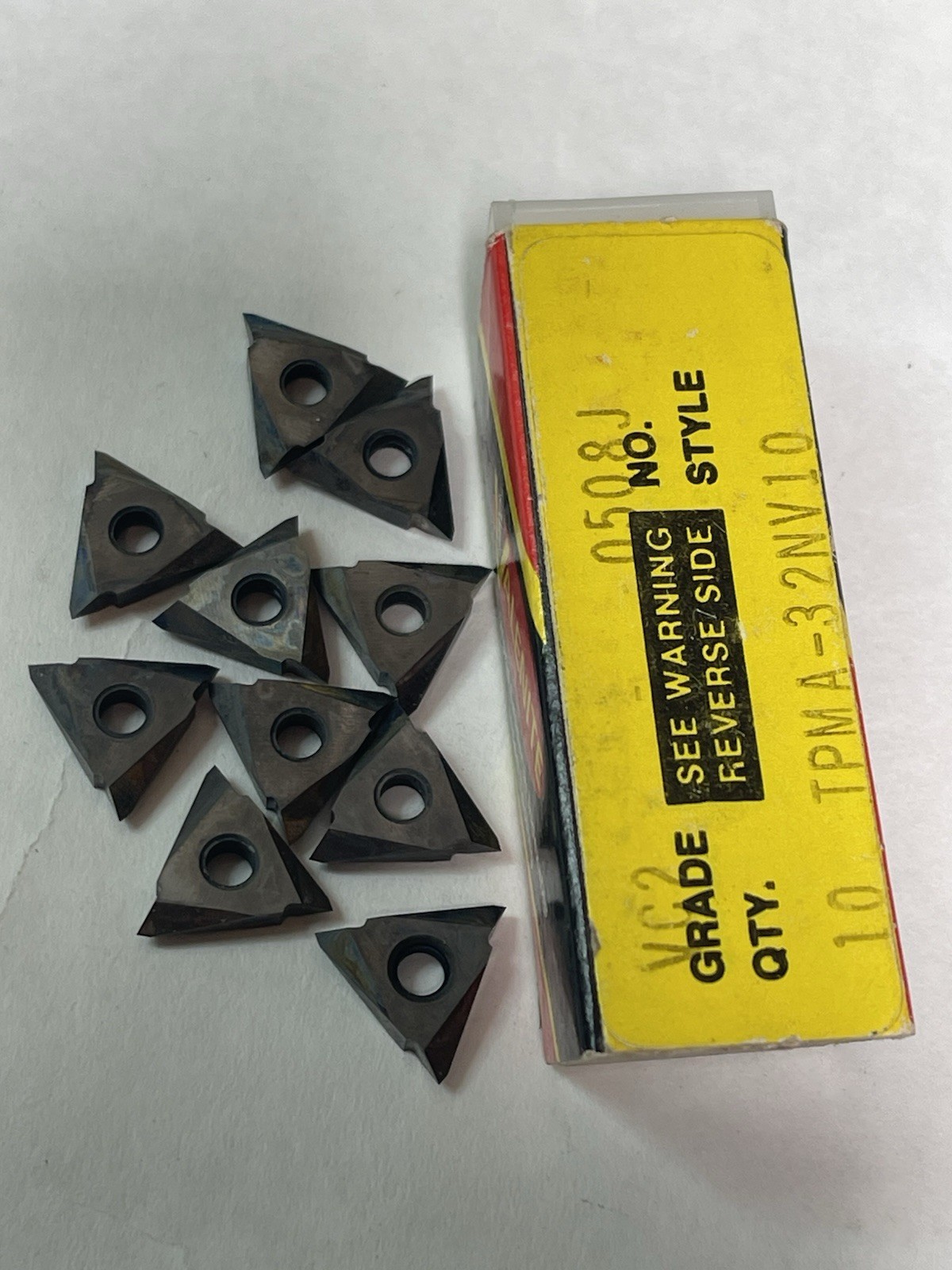 Valenite Carbide Threading Inserts TPMA 32NV VC2 Qty.10 (26MY645)