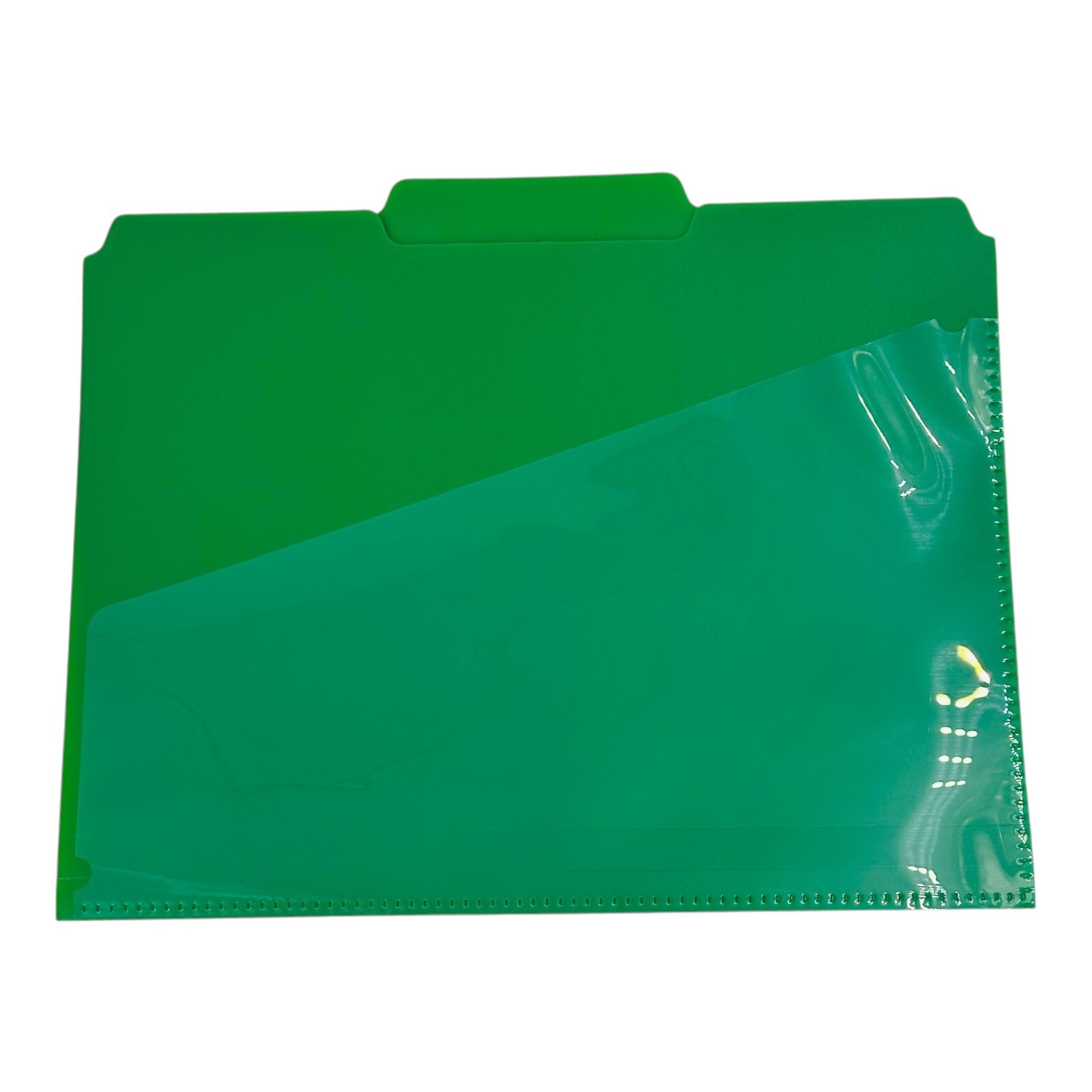 30 Count Smead Letter Size Poly File Folders w/ Slash Pocket 1/3-Cut Assorted