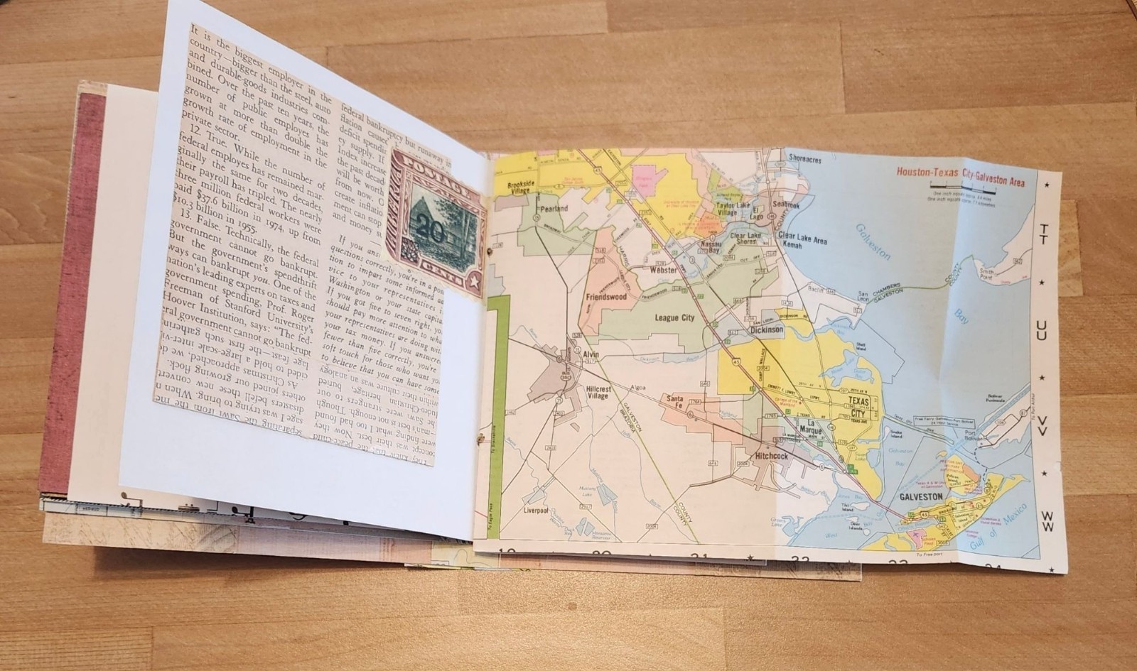 Junk Journal Travel Theme Handmade 54 pages