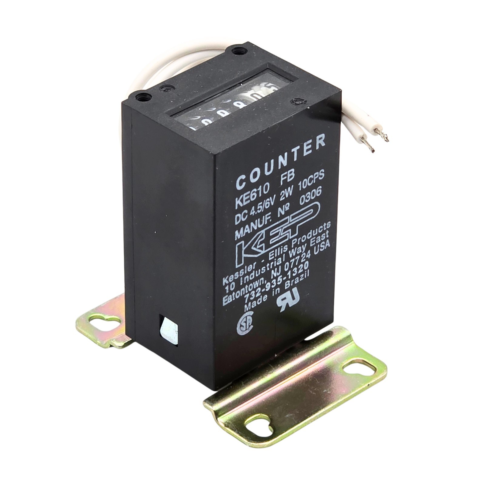 KEP KE610 FB 6 Digit Non Resettable Analog Mechanical Impulse Counter 4.5-6VDC