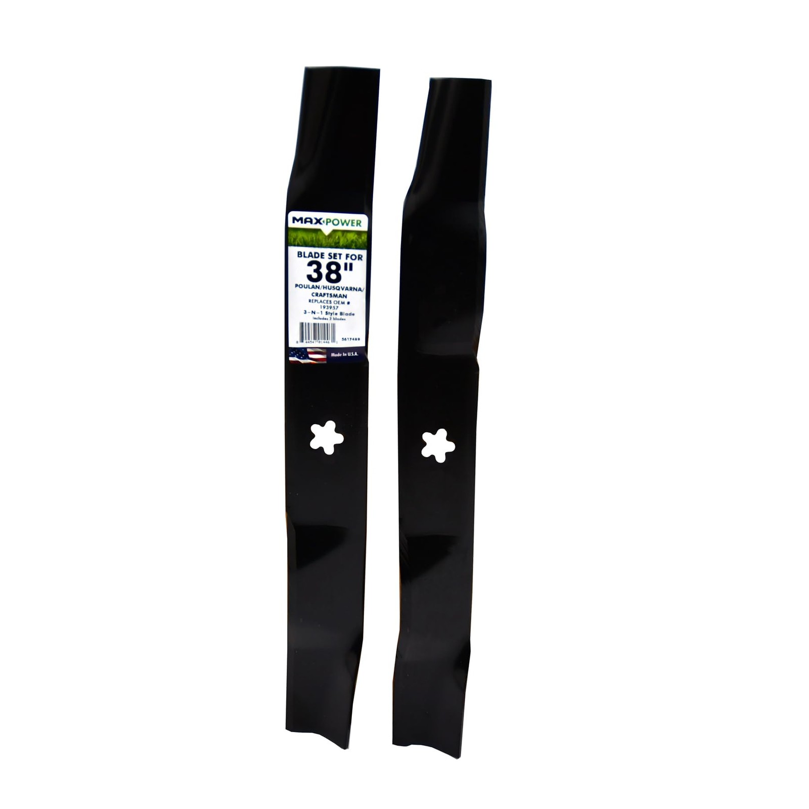 MaxPower 561748B 3-N-1 USA MADE 2 Blade Set