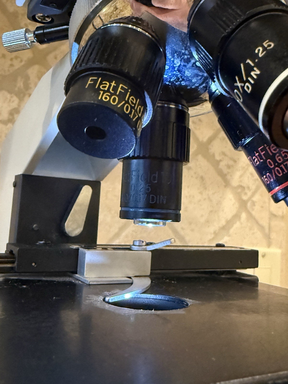 Meiji ML2000 Binocular Microscope 4x 10x 40x 100x Japan Mechanical Stage