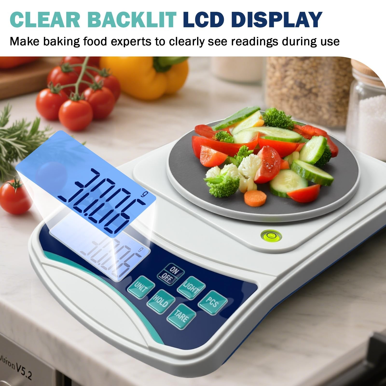 Digital Lab Scale 1000g x 0.01g oz/g/ct/DWT/tl/gn/ozt Precision Electronic Sc…