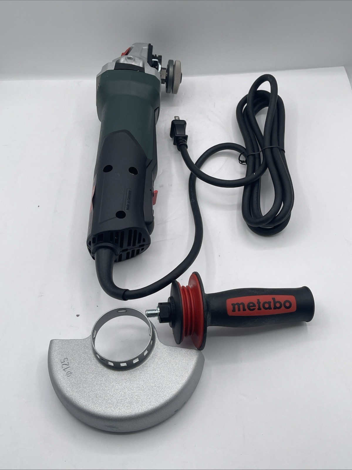 Metabo WP 13-125 Quick 4-1/2″-5″ Corded Paddle Switch Angle Grinder
