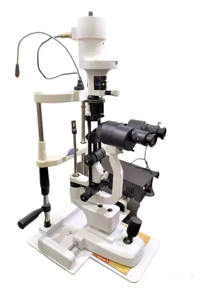 2 STEP Manual Non Portable Slit Lamp Haag Streit type In Metal Plate Base