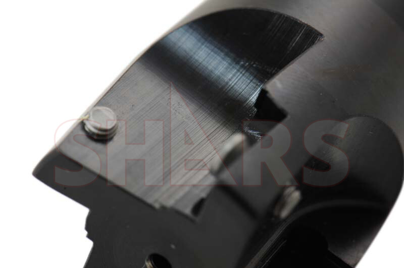SHARS 1-1/2″ 90° INDEXABLE FACE END MILL R8 ARBOR 4FL APKT CERT Save $158 P[