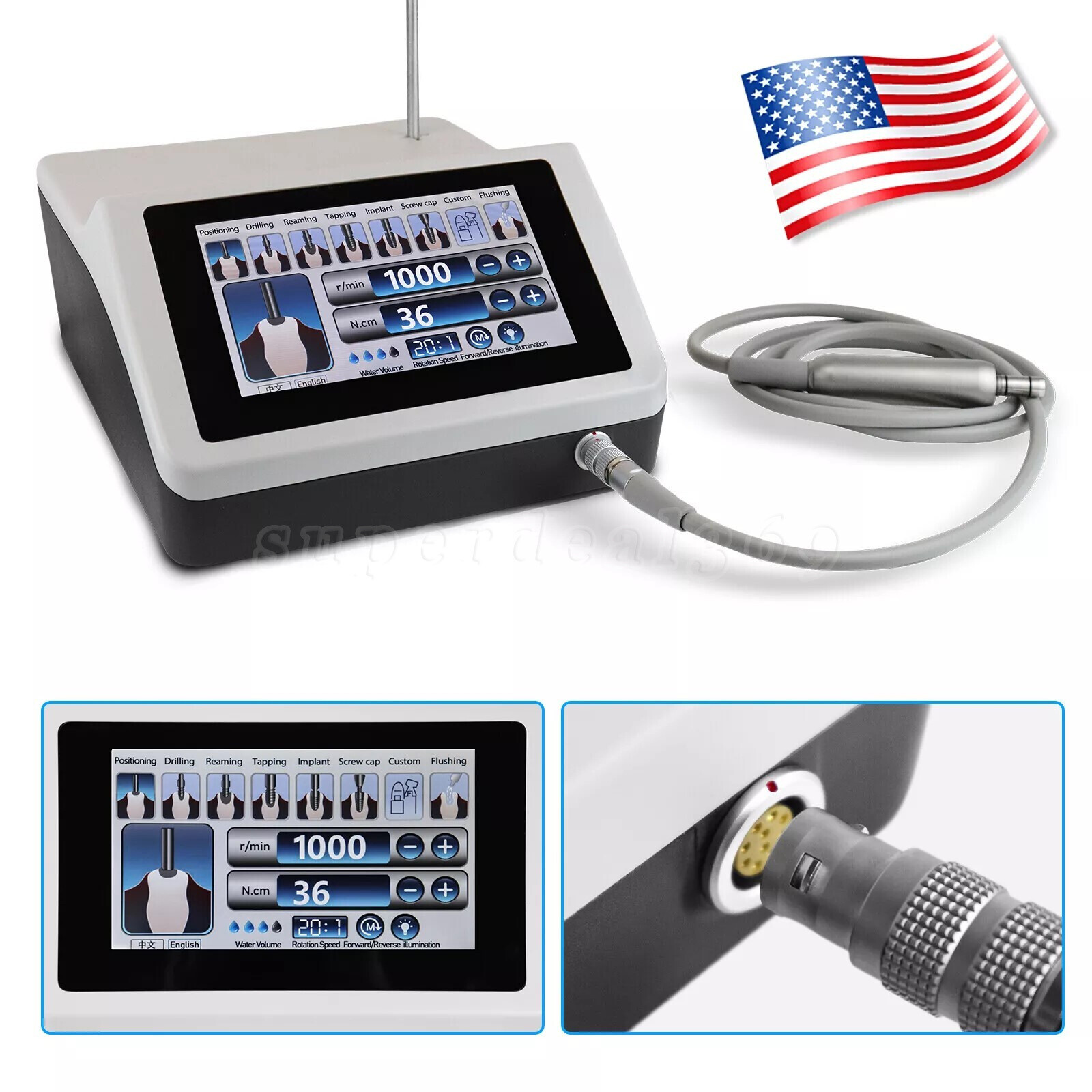 Dental Implant System Surgical Brushless Motor NSK Style &/ 20:1 Handpiece DL