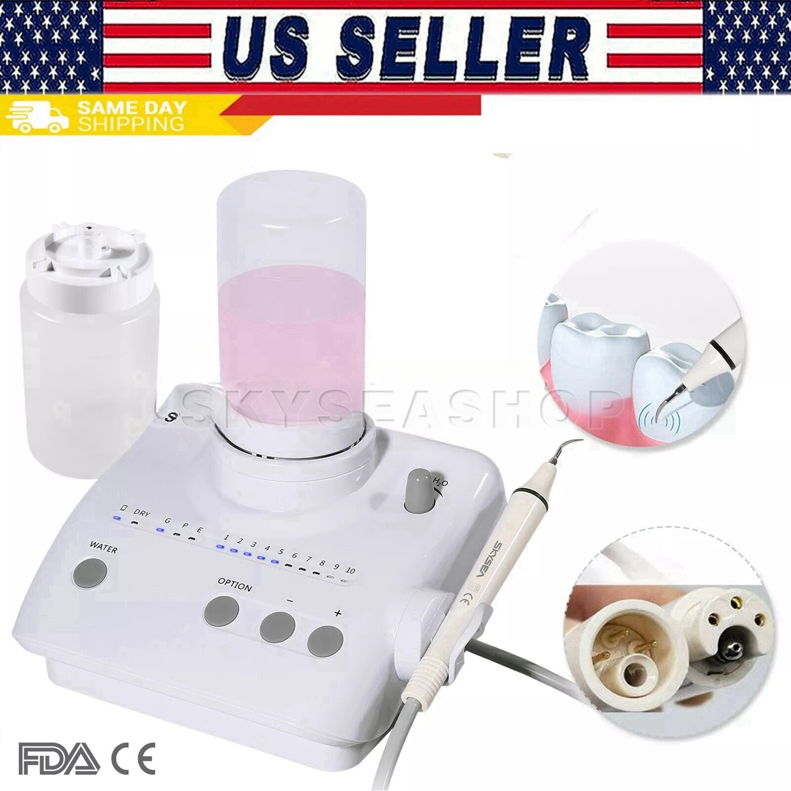 Dental Portable Ultrasonic Scaler Auto Water Bottles fit Cavitron EMS SKYSEA