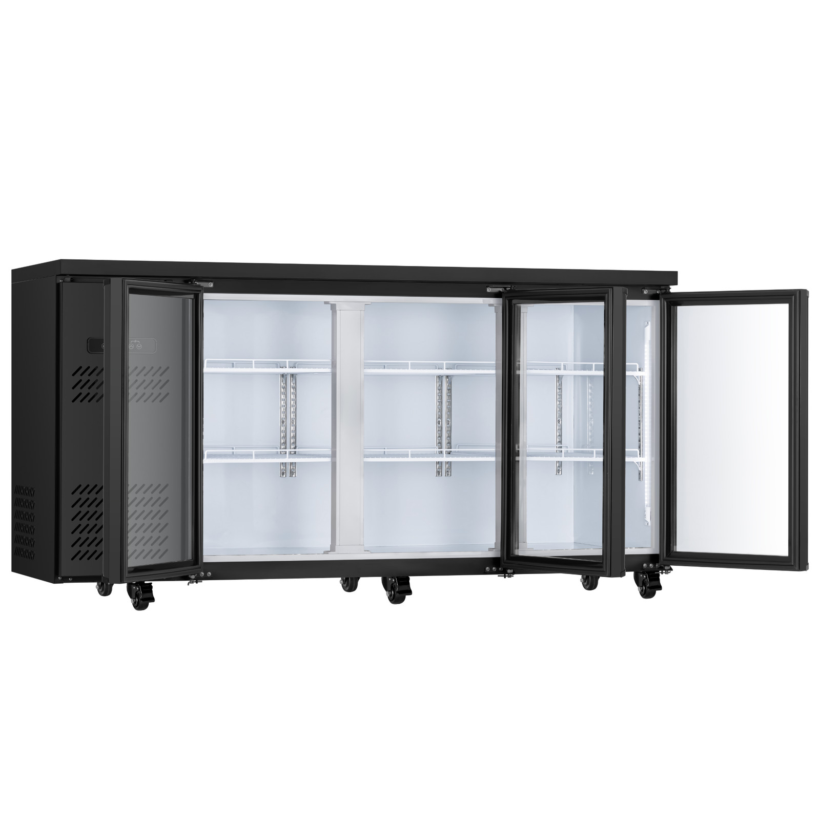 Yeego 19.6 Cu.Ft Commercial Back Bar Cooler with 3 Glass Door for Beverages New