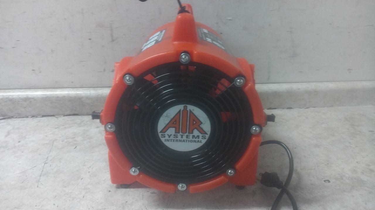Air Systems International CVF-8AC 1/3 HP 115VAC 8 In Duct Dia Confined Space Fan