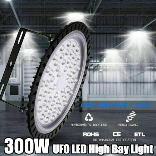 300W Watt UFO LED High Bay Light Warehouse Industrial Light Fixture 30000LM