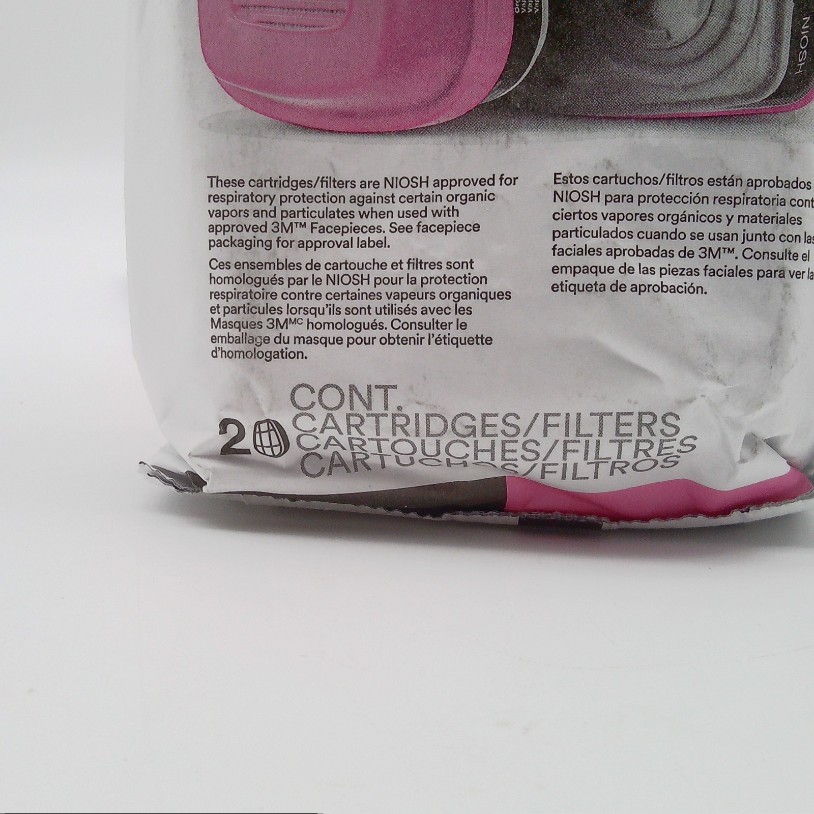 3M 60921 Organic Vapor P100 Replacement Combination Respirator Cartridge Filter