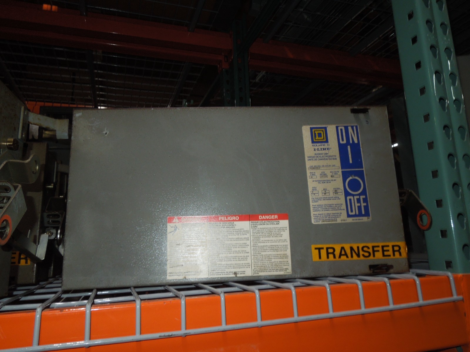 Square D PQ3603GJH 30A 3ph 3W w/ Ground 600V Fusible I-Line Busway Switch