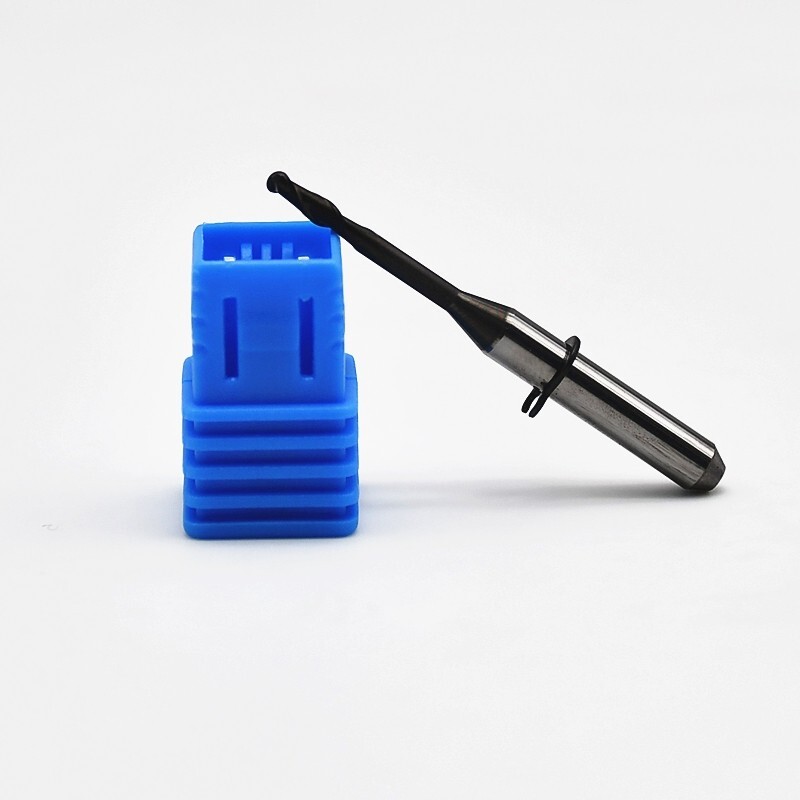 DOF Craft 5X Diamond Coating/DLC Zirconia Milling Bur Tools 0.6/1.0/2.0mm Cutter
