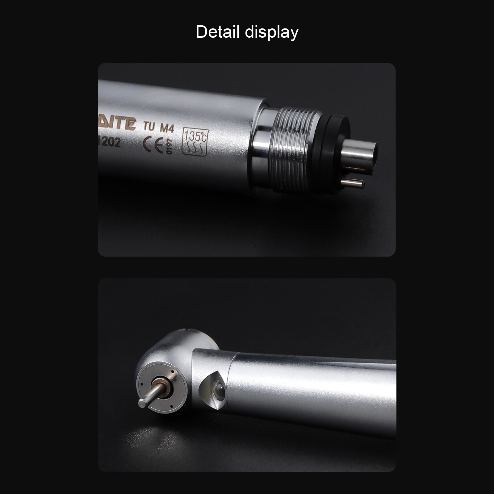 Dental High Speed Handpiece LED E-generator Push Button 3 Water Spray 4H US